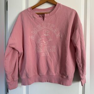 American Eagle Outfitters Graphic Pink Sweatshirt Size S